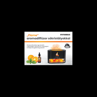 "Flame" aromadiffúzor sókristályokkal