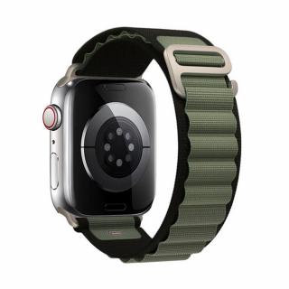 Apple Watch Alpesi pánt - Black Khaki Óra mérete: 38/40/41mm, Szíj színe: Fekete