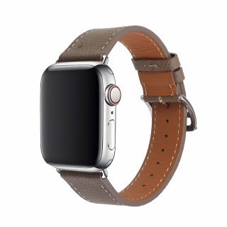 Apple Watch csatos bőrszíj - Sötétbarna Óra mérete: 38/40/41mm, Szíj színe: Sötétbarna