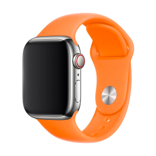 Apple Watch egyszínű óraszíj - C-vitamin Óra mérete: 38/40/41mm, Szíj hossza: M-L (közepes és széles csukló), Szíj színe: Papaya