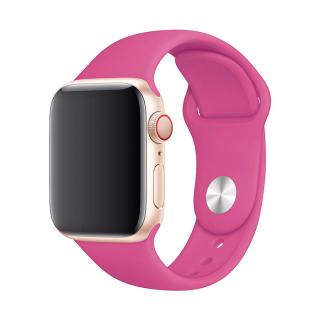 Apple Watch egyszínű óraszíj - Dragon fruit Óra mérete: 38/40/41mm, Szíj hossza: S-M (kicsi és közepes csukló), Szíj színe: Dragon fruit
