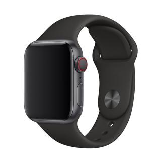Apple Watch egyszínű óraszíj - Fekete Óra mérete: 38/40/41mm, Szíj hossza: M-L (közepes és széles csukló), Szíj színe: Fekete