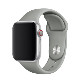 Apple Watch egyszínű óraszíj - Kavicsszürke Óra mérete: 38/40/41mm, Szíj hossza: M-L (közepes és széles csukló), Szíj színe: Kavicsszürke