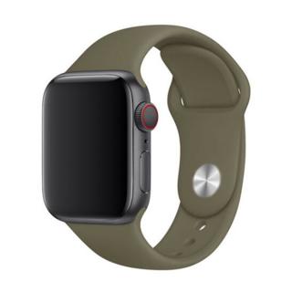 Apple Watch egyszínű óraszíj - Khaki Óra mérete: 38/40/41mm, Szíj hossza: S-M (kicsi és közepes csukló), Szíj színe: Khaki