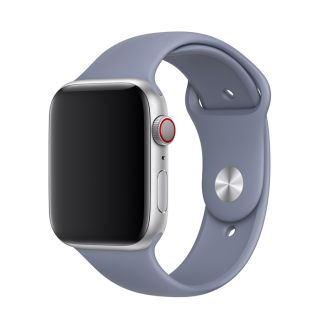 Apple Watch egyszínű óraszíj - Levendula szürke Óra mérete: 38/40/41mm, Szíj hossza: M-L (közepes és széles csukló), Szíj színe: Midnight Blue