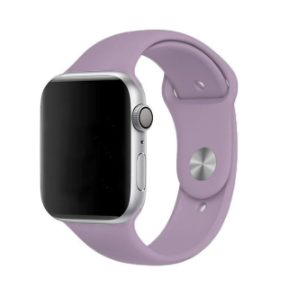 Apple Watch egyszínű óraszíj - Lila Óra mérete: 42/44/45/49mm, Szíj hossza: M-L (közepes és széles csukló), Szíj színe: Világos lila