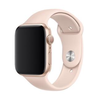 Apple Watch egyszínű óraszíj - Pink Sand Óra mérete: 38/40/41mm, Szíj hossza: M-L (közepes és széles csukló), Szíj színe: Pink sand