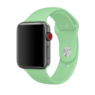 Apple Watch egyszínű óraszíj - Pisztácia zöld Óra mérete: 38/40/41mm, Szíj hossza: S-M (kicsi és közepes csukló), Szíj színe: Pisztácia zöld