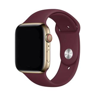 Apple Watch egyszínű óraszíj - Plum Óra mérete: 38/40/41mm, Szíj hossza: M-L (közepes és széles csukló), Szíj színe: Plum