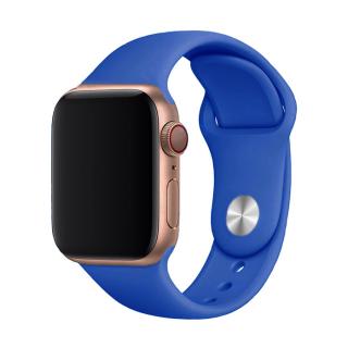 Apple Watch egyszínű óraszíj - Wave blue Óra mérete: 38/40/41mm, Szíj hossza: M-L (közepes és széles csukló), Szíj színe: Royal Blue
