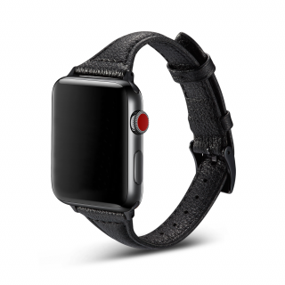 Apple Watch női bőrszíj - Fekete Óra mérete: 42/44/45/49mm, Szíj színe: Fekete