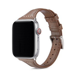 Apple Watch női bőrszíj - Sötétbarna Óra mérete: 42/44/45/49mm, Szíj színe: Sötétbarna