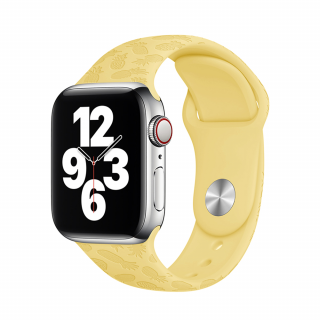 Apple Watch nyári óraszíj - Sárga ananász Óra mérete: 42/44/45/49mm, Szíj hossza: M-L (közepes és széles csukló), Szíj színe: Sárga