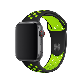 Apple Watch sportszíj - Black volt Óra mérete: 38/40/41mm, Szíj hossza: S-M (kicsi és közepes csukló), Szíj színe: Black-Volt