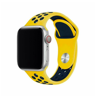 Apple Watch sportszíj - Sárga Óra mérete: 38/40/41mm, Szíj hossza: S-M (kicsi és közepes csukló), Szíj színe: Sárga
