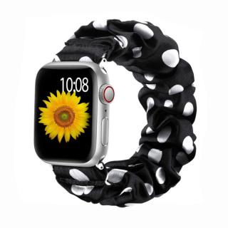Apple Watch stílusos óraszíj - Fekete-fehér Óra mérete: 38/40/41mm, Szíj színe: Fekete-fehér