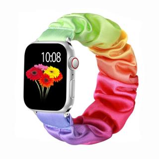 Apple Watch stílusos óraszíj - Szivárvány Óra mérete: 42/44/45/49mm, Szíj színe: Rainbow black