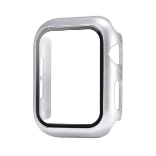 Apple Watch védőtok edzett üveggel - Ezüst Óra mérete: 40mm