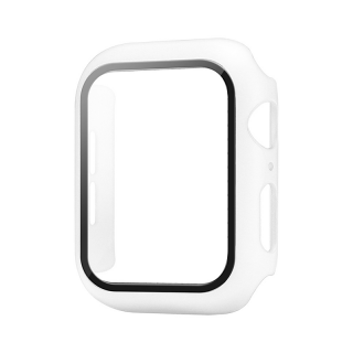 Apple Watch védőtok edzett üveggel - Fehér Óra mérete: 41mm