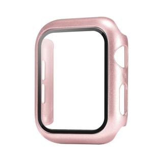 Apple Watch védőtok edzett üveggel - Rosegold Óra mérete: 38mm