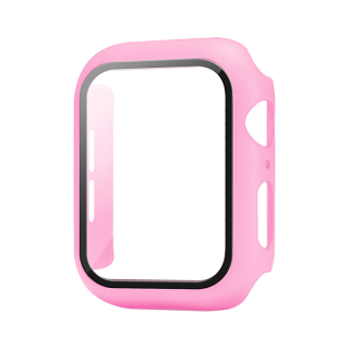 Apple Watch védőtok edzett üveggel - Rózsaszín Óra mérete: 40mm