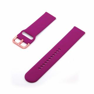 Egyszínű szíj okosórára - Dragon fruit Óra mérete: 22mm, Szíj hossza: M-L (közepes és széles csukló), Szíj színe: Maroon