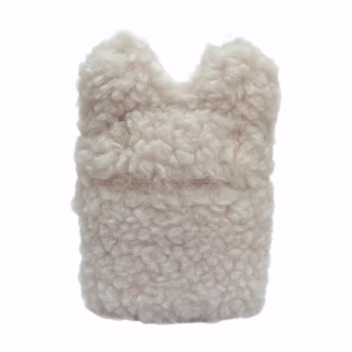 Fluffy AirPods 1/2 tok - Fehér mackó