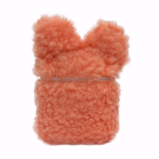 Fluffy AirPods 1/2 tok - Rózsaszín mackó