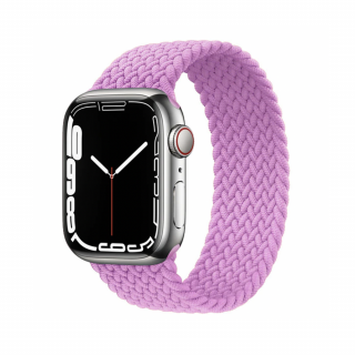 Fonott felhúzható Apple Watch óraszíj - Lila Óra mérete: 38/40/41mm, Szíj hossza: M (Közepes csuklókerület), Szíj színe: Lila