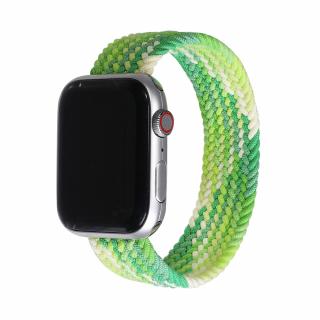 Fonott felhúzható Apple Watch óraszíj - Mész Óra mérete: 38/40/41mm, Szíj hossza: M (Közepes csuklókerület), Szíj színe: Pisztácia zöld