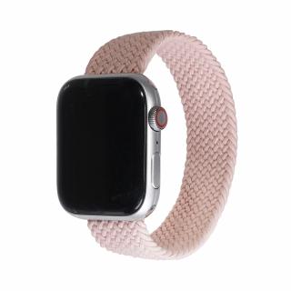 Fonott felhúzható Apple Watch óraszíj - Pink Sand Óra mérete: 38/40/41mm, Szíj hossza: M (Közepes csuklókerület), Szíj színe: Pink sand