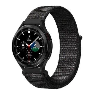 Nejlonos óraszíj okosórára - Fekete-piros Óra mérete: 22mm, Szíj színe: Fekete