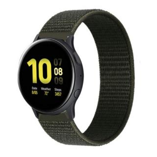 Nejlonos óraszíj okosórára - Khaki Óra mérete: 22mm, Szíj színe: Khaki