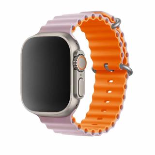 Stílusos Oceán szíj - Rózsaszínes-narancssárga Óra mérete: 38/40/41mm, Szíj színe: Rózsaszín