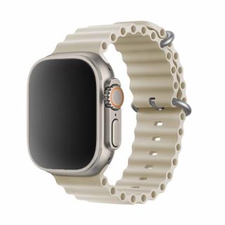 Szilikon Oceán szíj - Bézs Óra mérete: 38/40/41mm, Szíj színe: Bézs
