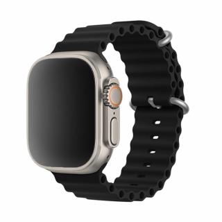 Szilikon Oceán szíj - Fekete Óra mérete: 38/40/41mm, Szíj színe: Fekete