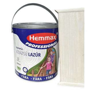 Hemmax Professional Vízbázisú Lazúrfesték 2,5L Fehér