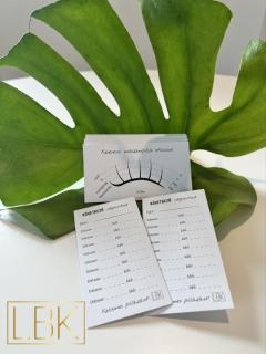 Időpontkártya Lash Mappel - 20/40/50db