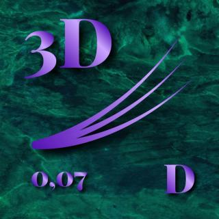 LBK ColorDream Lila 3D - 0,07 - D ív - 500db pilla