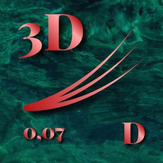 LBK ColorDream Piros 3D - 0,07 - D ív - 500db pilla