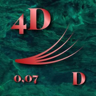 LBK ColorDream Piros 4D - 0,07 - D ív - 500db pilla
