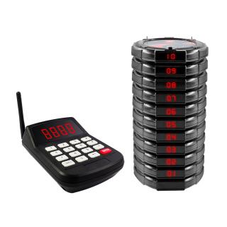 NextCall NCT-600 vezeték nélküli vendéghívó, ügyfélhívó rendszer 10db koronggal