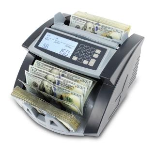 NextCash NC-2300 bankjegyszámláló, pénzszámoló gép fém kivitelben, manuális értékszámlálással + Ajándék ügyfél kijelző és porvédő