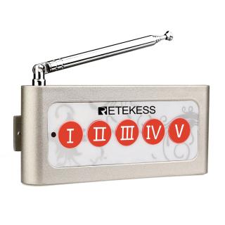 Retekess TD005 személyzeti hívógomb éttermekbe, üzemekbe - Nagy hatótávolságú