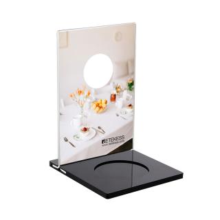 Retekess TD024 asztali hívógomb tartó plexi menü tartóval pincérhívó rendszerhez - hívógomb nélkül