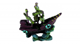 195,62 Akvárium dekor - hajó 16cm