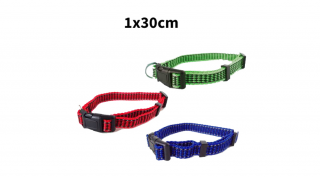417,21 Fényvisszaverő nylon nyakörv - 1,0x30cm vegyes színek BENNY