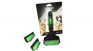 482,98 Pet Expert profi aljszőr kiszedő+nagy fogú fésű-kétoldalú 10x20cm