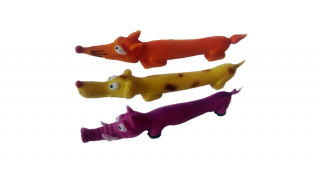 487,63 Kutyajáték-Latex hosszú derekú állatok mix 25cm