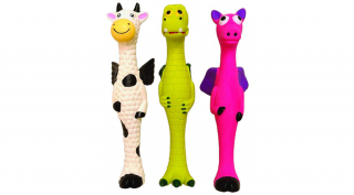 487,69 Kutyajáték-Latex nyakigláb állatok hanggal 25 cm